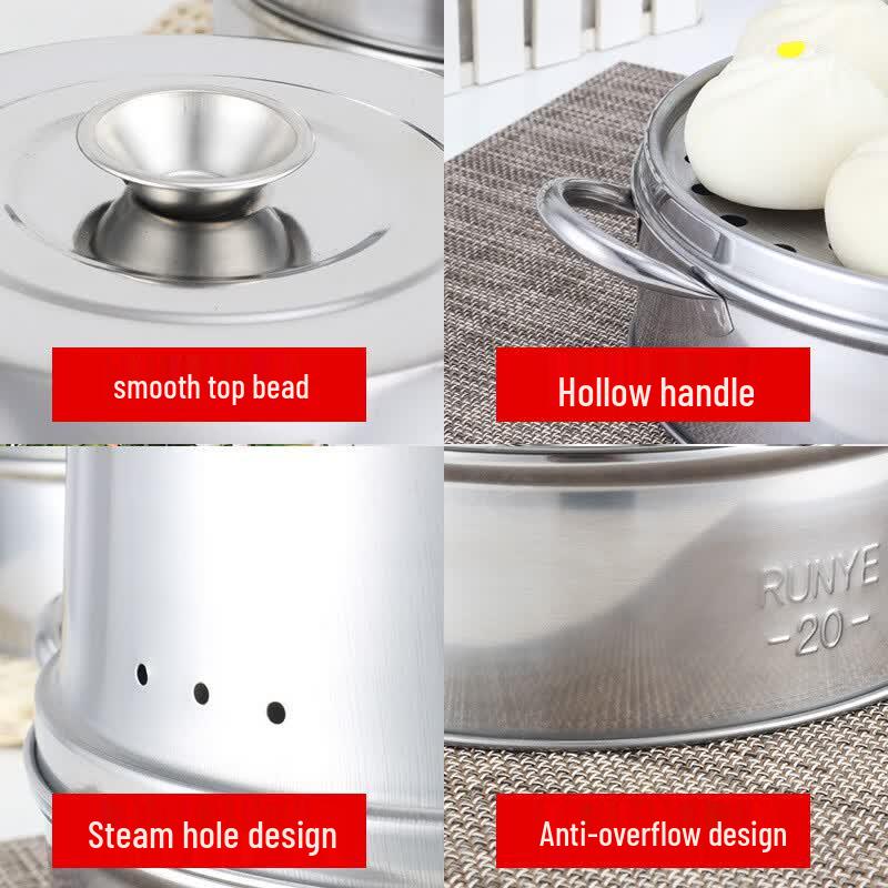 JingZhiFeng Thickened Stainless Steel Commercial Steamer