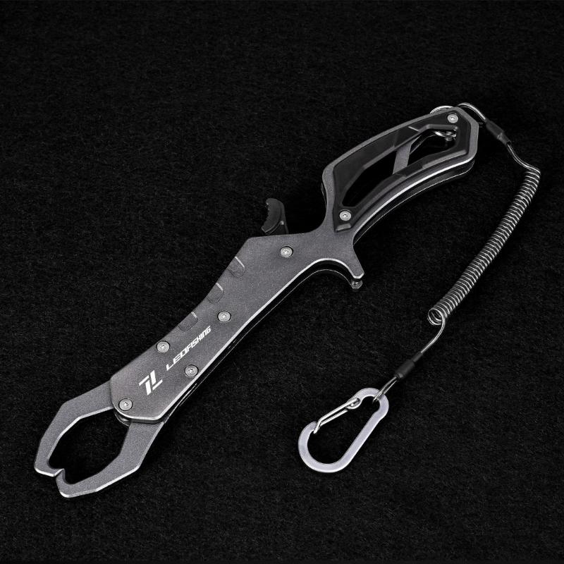 Lightweight Fish Lip Grabber Aluminum Alloy Fish Control Floating Fish Lip Grabber Fishing Tool Tackle for Fisherman