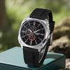 Herren-Sportuhr Lederarmband Uhr Quarz-Armbanduhr