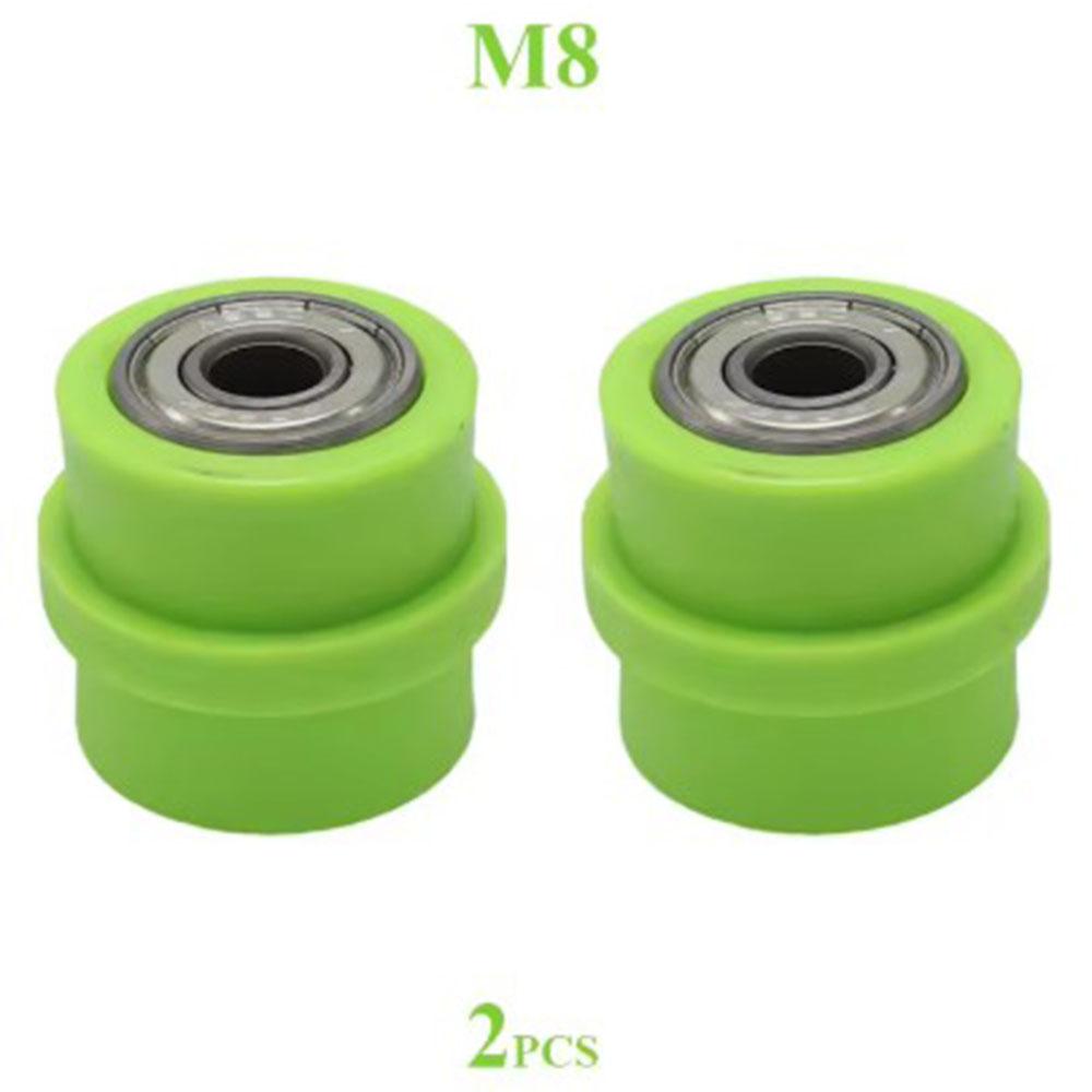 2pcs 8mm 10mm Motorcycle Chain Tensioner Motocross Wheel Guide Drive Roller Pulley ATV Moto Accessories Enduro Dirt Pitbike