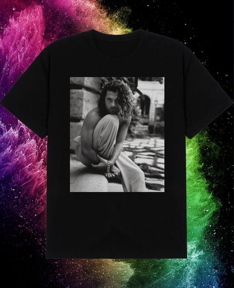 

Горячая Унисекс Футболка Michael Hutchence Без Подписи INXS Классическая Черная S-234XL CG295 XXXXL