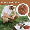 Copper Bird Bath Purification Disk 10cm Feeder Tray New Bird Bath Water Fountain  Outdoor