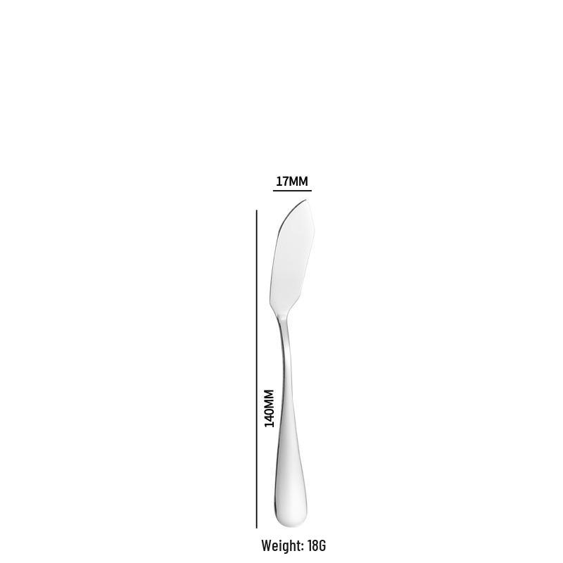 1010 Stainless Steel Western Cutlery Set: Steak Knife, Fork, Spoon, Dessert Spoon, Serving Fork, and Ice Spoon.