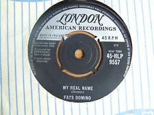 

7inch Record FATS DOMINO - My Real Name / My Heart Is Bleeding 45HLP9557 London Records 1962 UK Rock Used