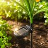 Solar Powered Artificial Flower Garden Light Outdoor Decorative Lawn Lamp with Stake for Patio Yard Pathway Landscape Lighting