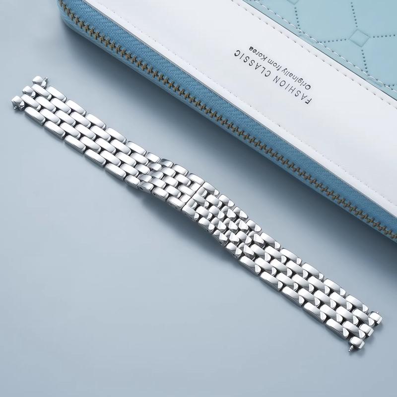 

Браслет из нержавеющей стали Для Cartier Серия Leopard WSSA0013 015 Металлический браслет для женских часов из нержавеющей стали 12 мм 15 мм 18 мм 12mm серебряный