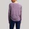 Women's Loose-Fit Breathable Side Drawstring Long-Sleeve Cover-Up Yoga Top