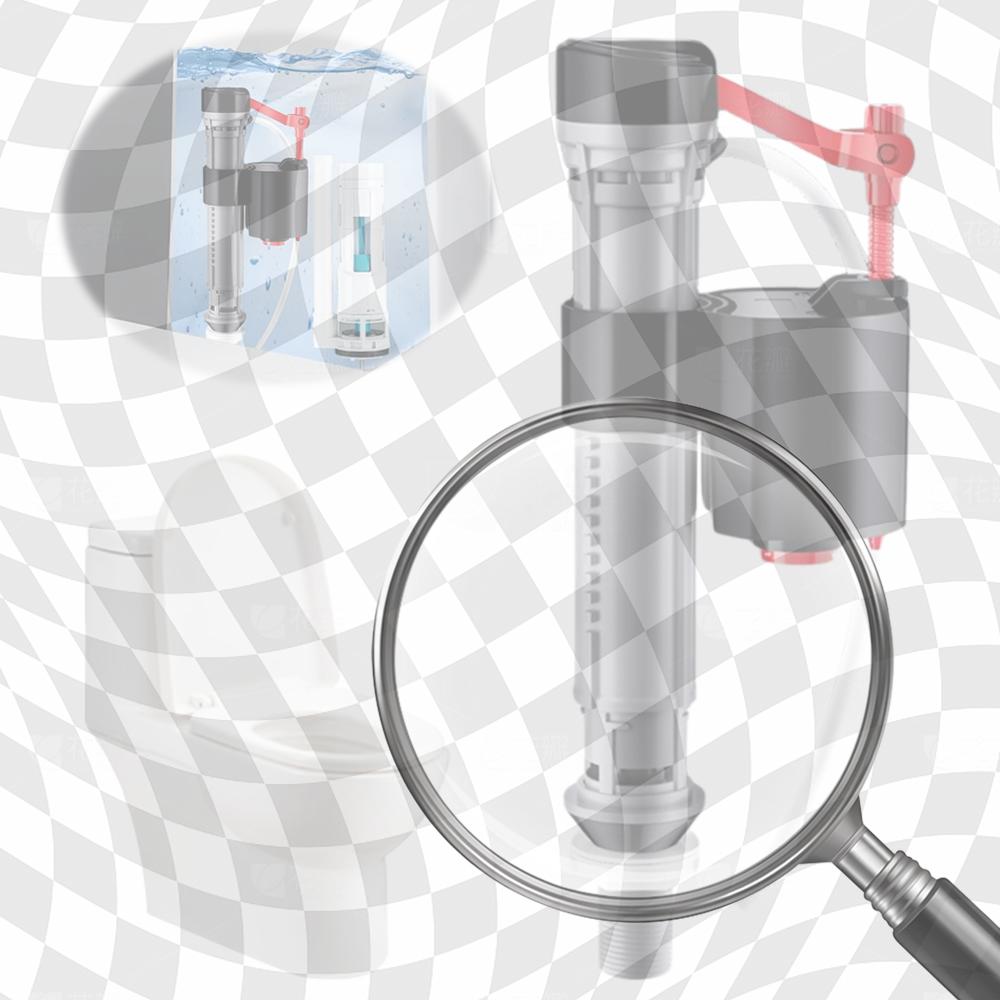 Toilet Water Tank Fittings Inlet Float Toilet Fill Valve 19-30.5cm Adjustable Height Tank and Water Control Bathroom Flush Valve China Mainland