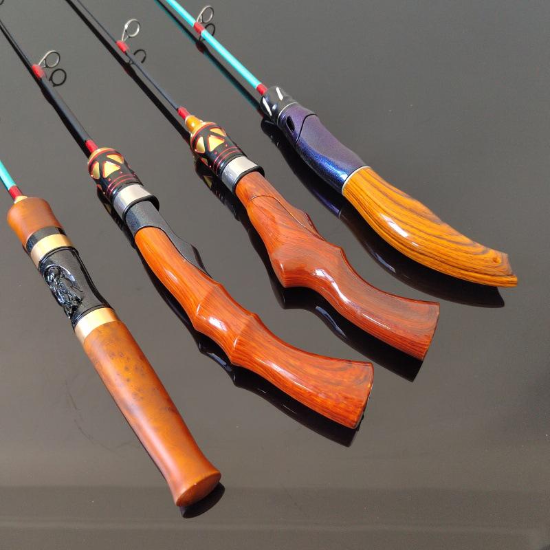 Telescopic Ice Fishing Rod & Reel: Short Solid Tip for Winter Fishing