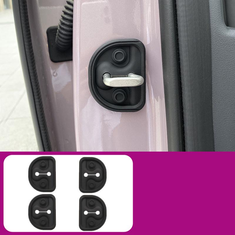 For Geely EX2 EMAS 5 Xingyuan 2025 2026 Silicone Protective Cover for The Door Lock Catch Cover Automobile Modification Supplies