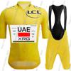Frankreich Tour Weltmeister Tadej Pogačar Radsportteam Trikot Set Kleidung Herren Rennrad T-Shirts Anzug Fahrrad Trägerhosen