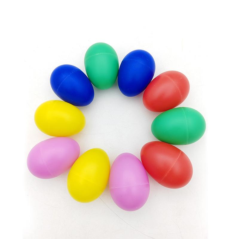 10Pcs Egg Shakers Musical Instruments Percussion Egg for Kids Puzzle Toys Easter Egg Shaker for Early Education Learning Gifts