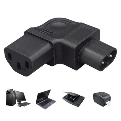 PDU Power Cable Adapter IEC320 C8 To C13 Figure 8 Male To Female IEC Right Angle Female Socket for Electronics