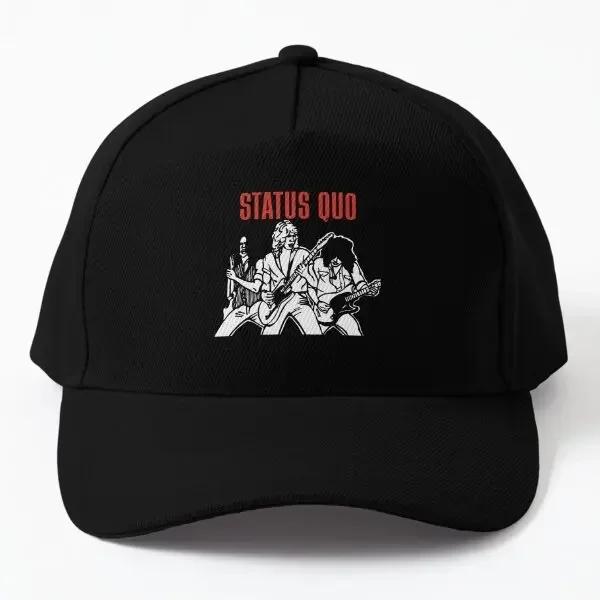 

Status Quo Baseball Cap Hat Women Mens Casquette Sun Czapka Snapback Solid Color Black Casual Outdoor Summer Hip Hop Spring Black