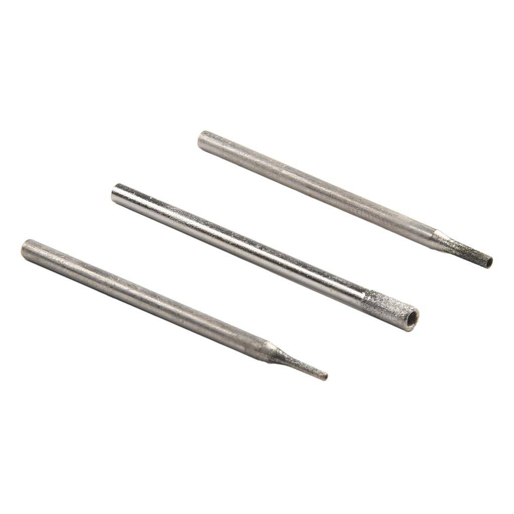 10PCS Burr Core Bits For Glass Tile Ceramics Grinding Engraving Drill Bit Set Grinding Head For Rotary Tool 2.35 Shank