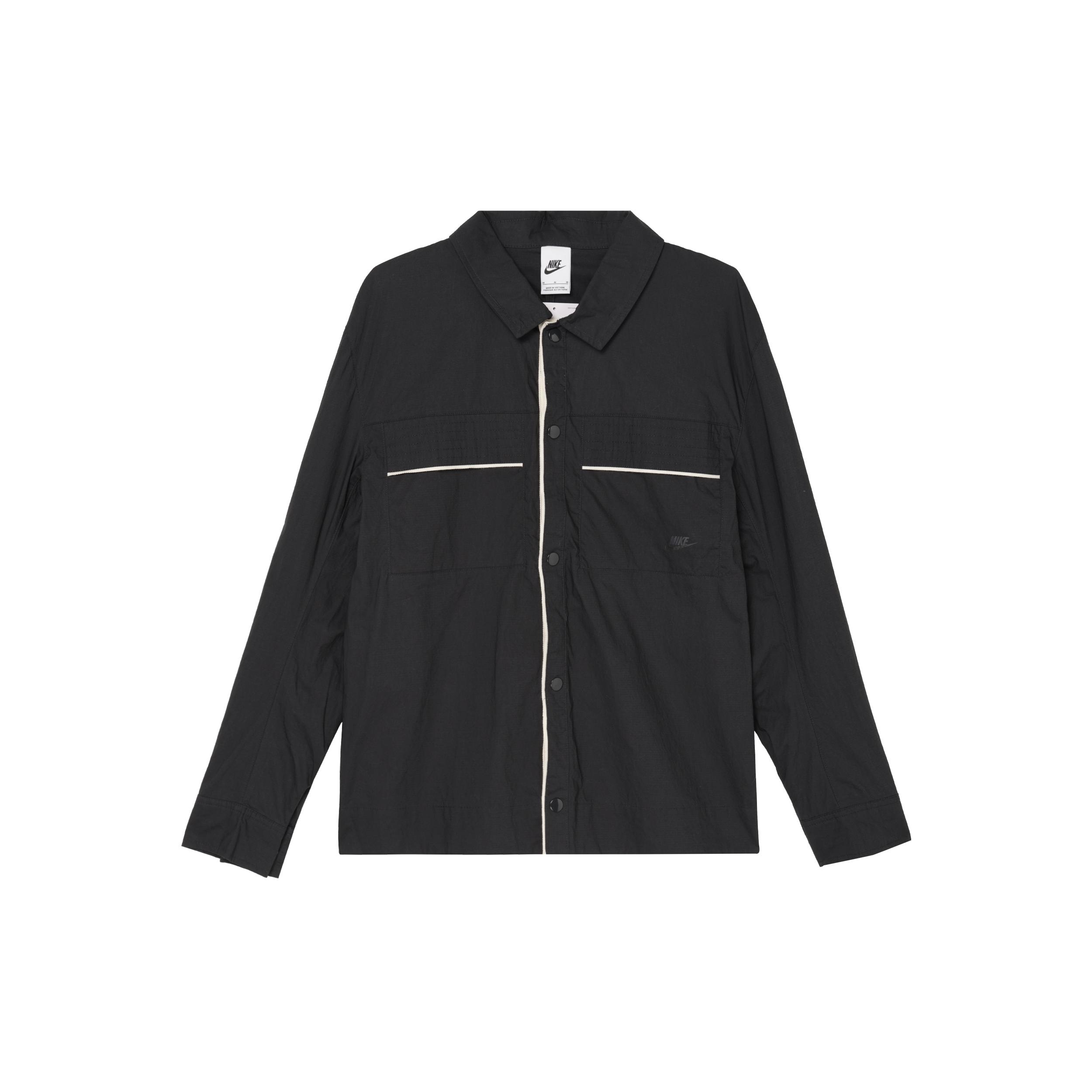 Куртки Nike Мужские Черные Лацканы Умеренные Другое DM6640-045 S