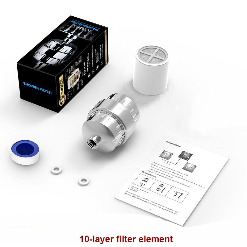 20 Stages Filter for Shower Remove Chlorine Fluoride Bath Water Filter for Shower Head Reduce Dry Itchy Skin Bathroom