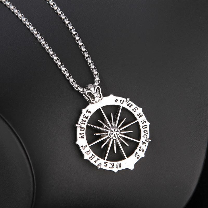 

Titanium Steel Chain Hip-Hop Necklace Men S Tide Hexagram Sweater Chain Long Accessories Butterfly Buckle Item