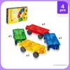 Cross-Color Magnetic Window Blocks: 7.5C Road & Traffic Construction Set for Kids
