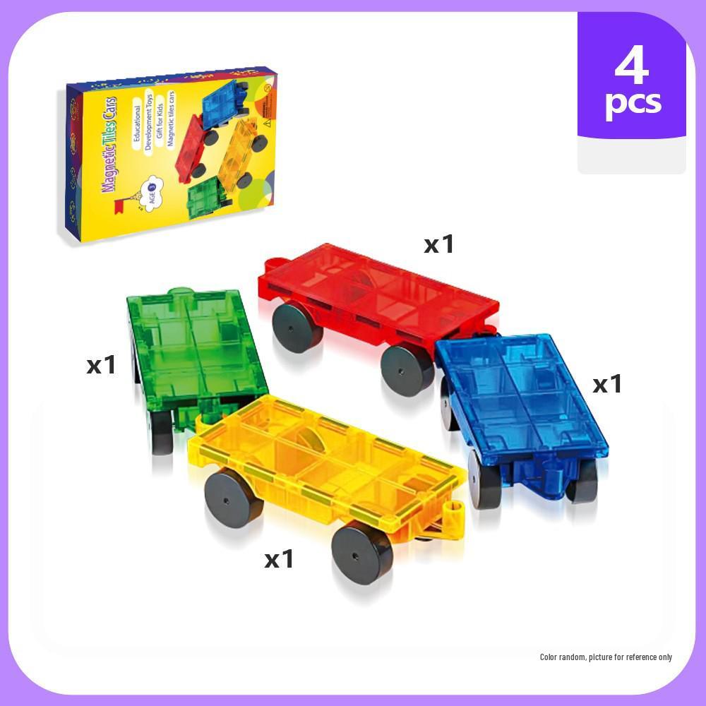 Cross-Color Magnetic Window Blocks: 7.5C Road & Traffic Construction Set for Kids
