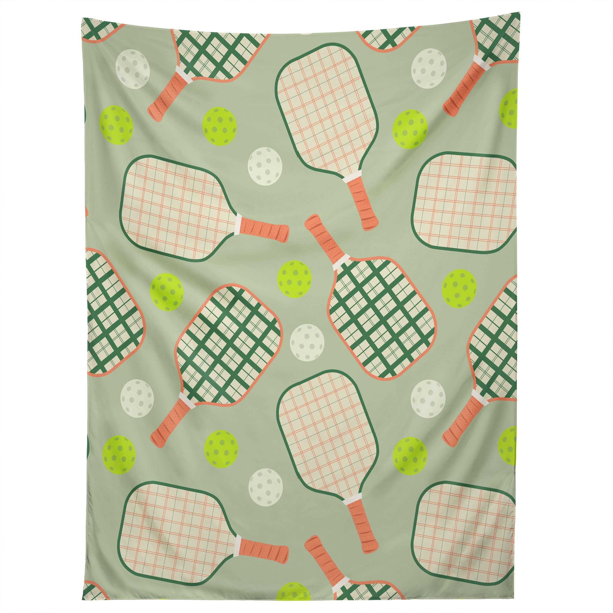 RETRO PICKLEBALL PATTERN tapestry 75x100