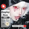 FUNSACHY Cosplay Black White Contact Lenses for Eyes 1Pair Colored Anime Lens Eye Makeup Pupil Halloween Women Men's Accessories