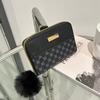 Women's Change Bag, New Circle Flower Material, Contrasting Color Iron Sheet Decoration, Short Wallet, Casual Small Card Bag.
