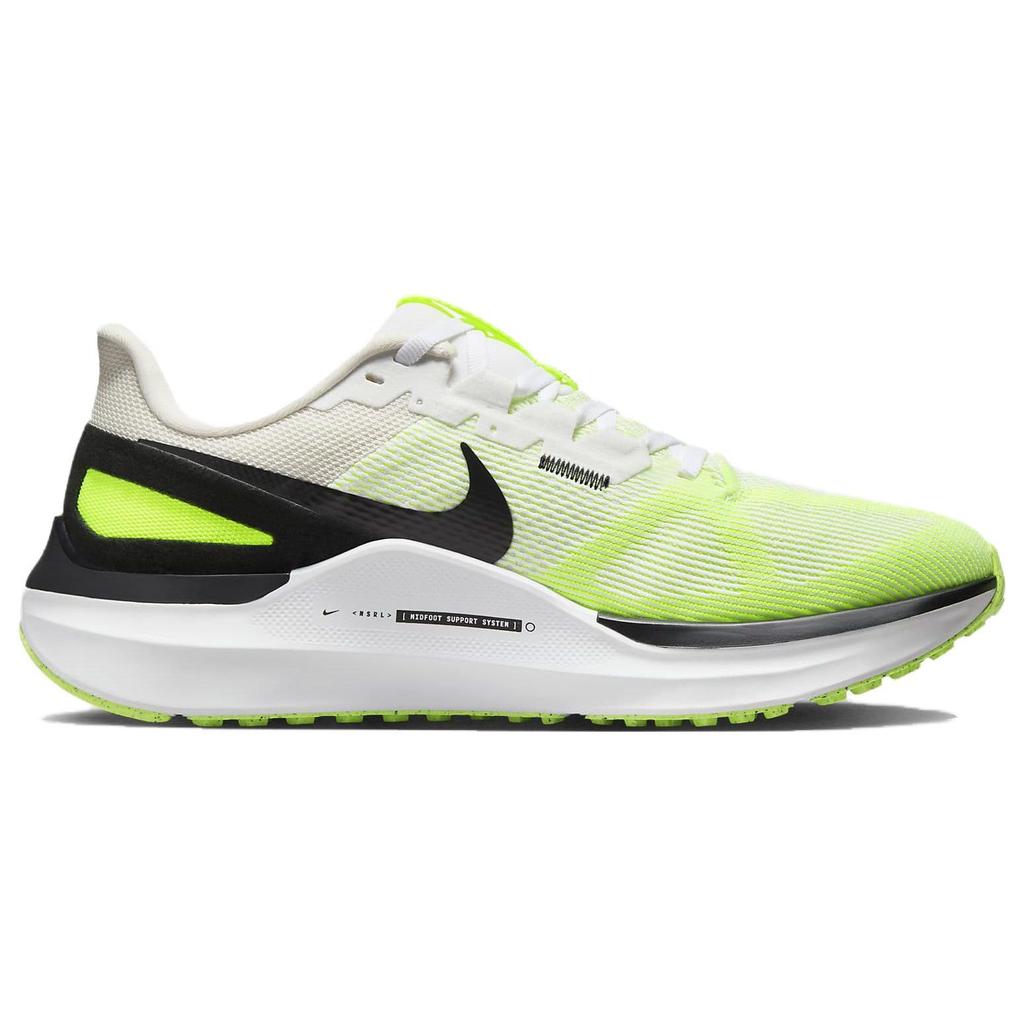 Nike Air Zoom Structure 25 White Volt Men Sneakers Phantom Black DJ7883-100