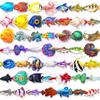 50 Creative Fish Stickers, All Kinds Of Non-Repeating Colored Fish Decorative Materials Waterproof Pet Stickers