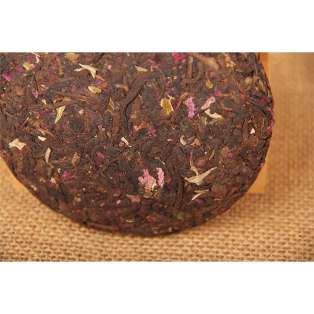 Organic Pu-erh Tea Slimming Rose Flavor Fermented 100g