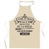 Tablier de cuisine - médecin Ministère de la Magie - Humour - Coton résistant - Impression française
