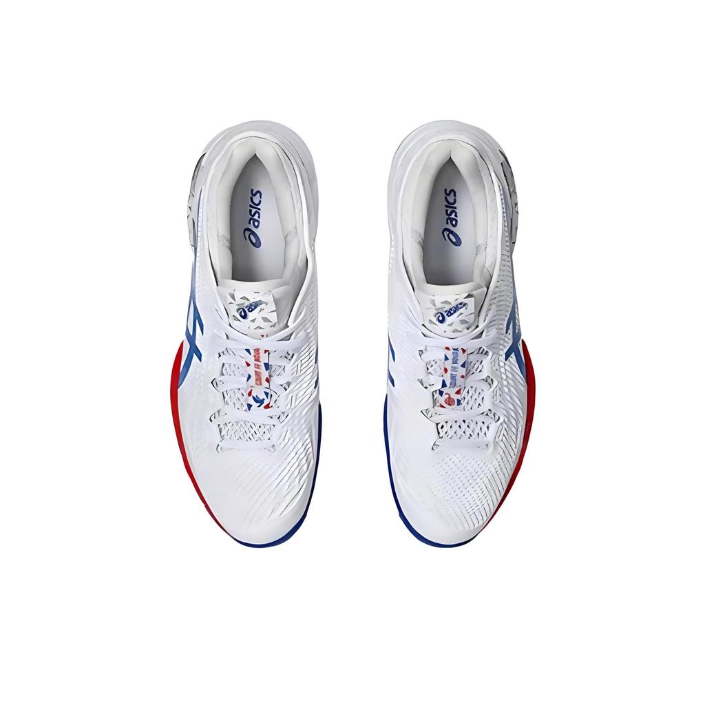 Asics Court FF 3 Novak Paris Men Sneakers White Asics-Blue 1041A480-100