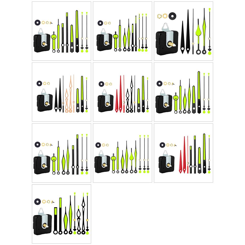 DIY Quarz-Uhr Leises Wanduhrwerk Quarz-Reparaturwerk Uhrwerksteile Uhrteile mit Zeigern