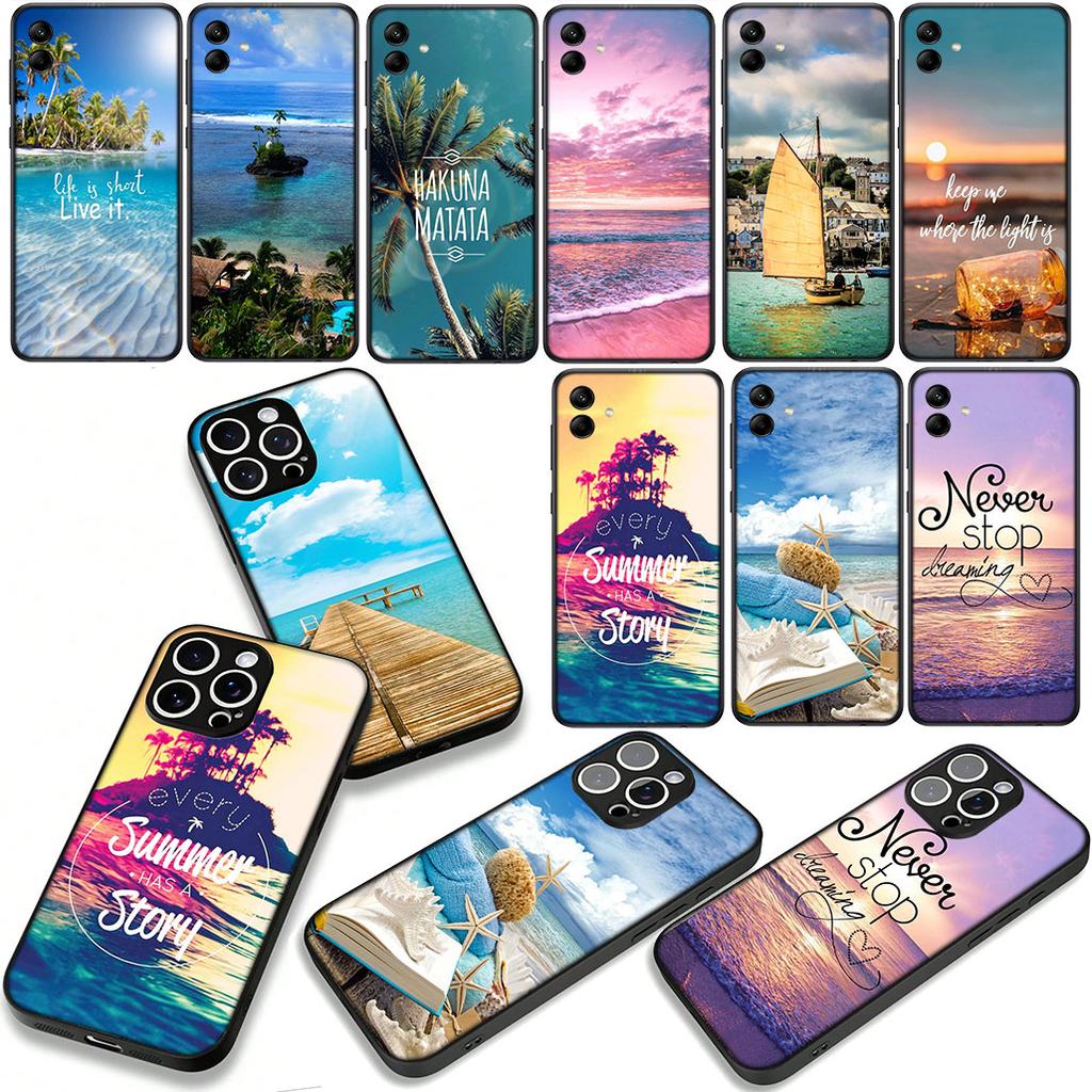 Phone Cover for Xiaomi Redmi 15C 15 A4 A5 9A 9T 10A 10C 9C NFC Note 11 9 10 Pro 8TCase Ocean Sea Beach Travel Casing