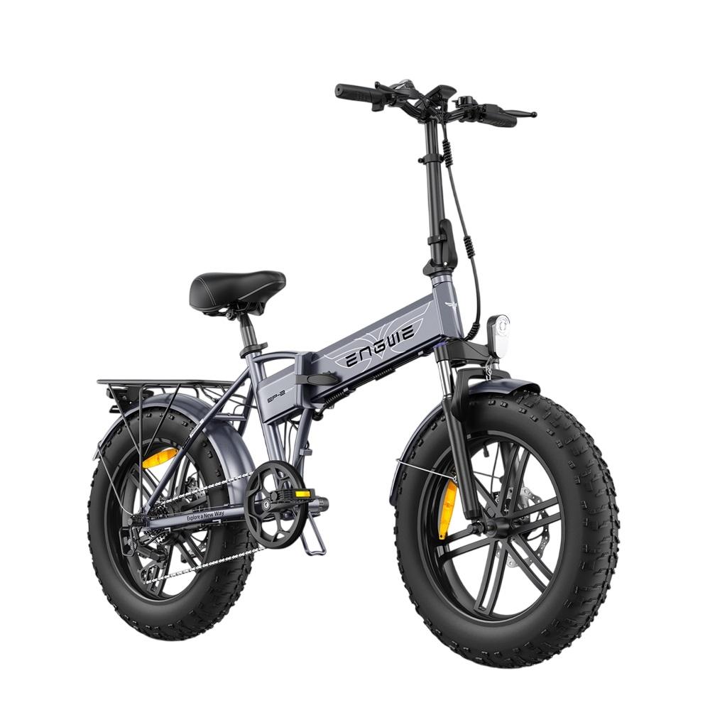 Engwe EP-2 BOOST 250W City Electric Bike Folding E-Bike, 20×4.0 Fat Tires for City Commute & Outdoor Trails, Long-Range Design for Daily Riders
