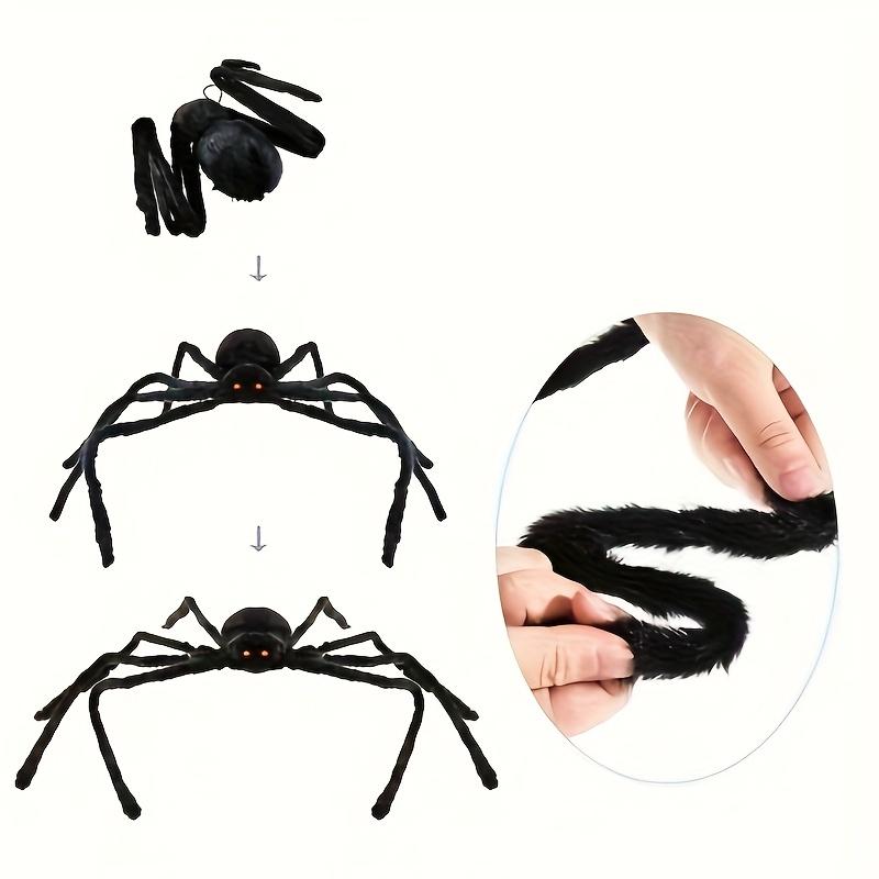 A 59.06inch Giant Black Spider, Suitable for Indoor and Outdoor Halloween Decoration, Family Parties, Courtyard Haunted House Decoration