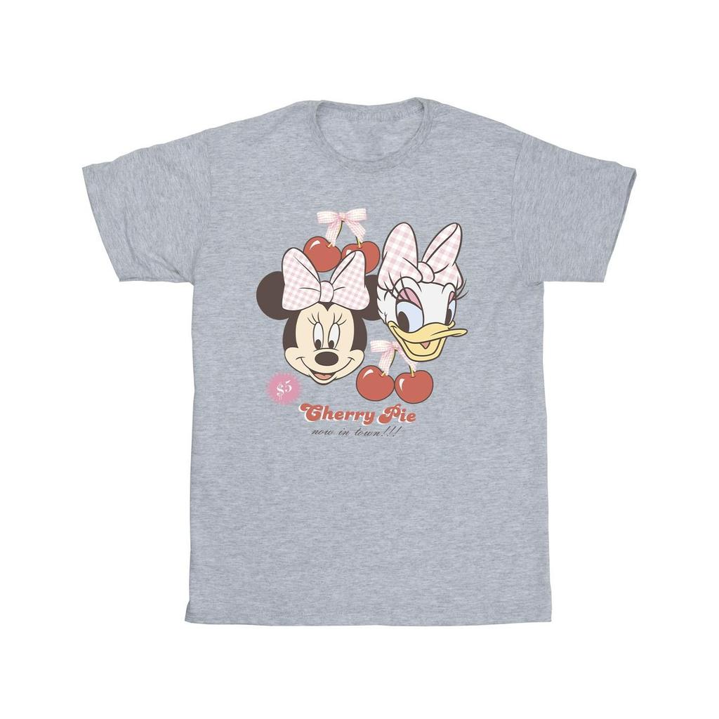 Disney Girls Minnie Mouse & Daisy Cherry T-Shirt