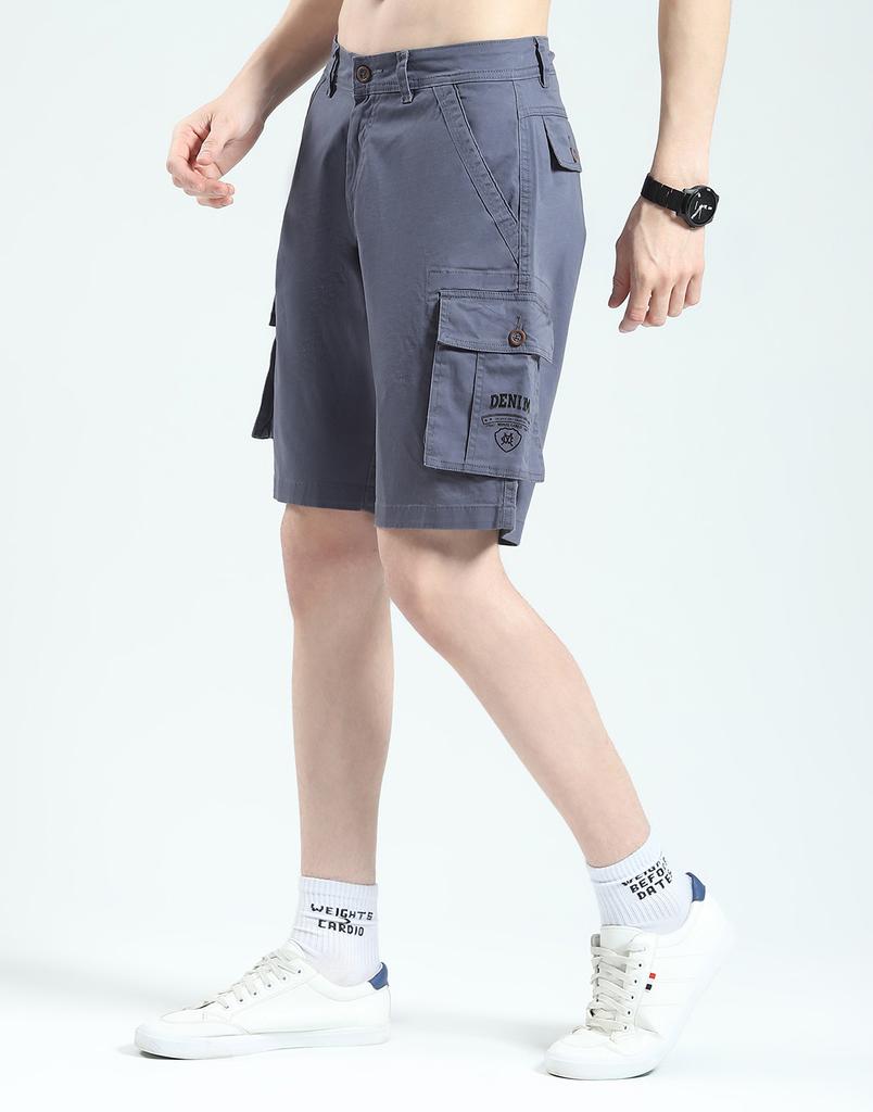 MONTE CARLO Men's Solid Regular Fit Short