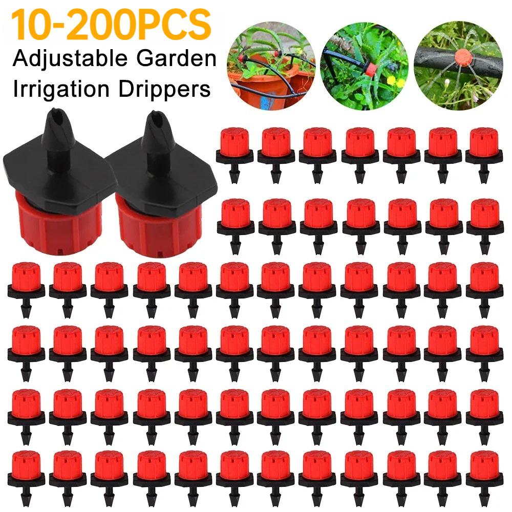 Irrigation Drippers Sprinklers Adjustable Water Dropper Head Sprinkler Flow Head Garden Watering Irrigation System
