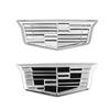 Metall Auto Seitenemblem 9,3x3,2CM Heckklappen-Plakette Aufkleber für Cadillac STS CT5 CT6 BLS Escalade ATS CTS SRX XTS DTS Zubehör