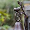 Cast Iron Branch Bird Hand-operated Doorbell Not Easy Rust Villa Courtyard Decoration Retro Garden Sundries Accessories