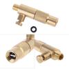 Brass Tire Inflator Connector Air Chuck Air Compressor Portable Screw-in Type