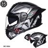 Orz-B08A-Motorcycle helmet, men's and women's four season open face helmet, double mirror knight semi full face helmet