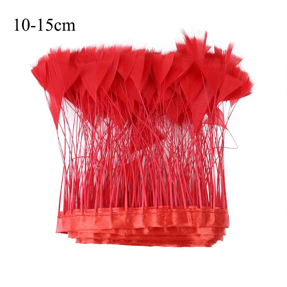 Feather1 Meter Natural Feather Trim Fringe Multi-color White Black Red Ostrich Turkey Feathers for Wedding Dress Decoration DIY Crafts