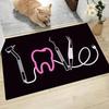 The Dentist Tooth Floor Mat Graphic Printed Flannel Doormats for Bathroom Kitchen Entrance Carpet Home Decor Homes Decoration