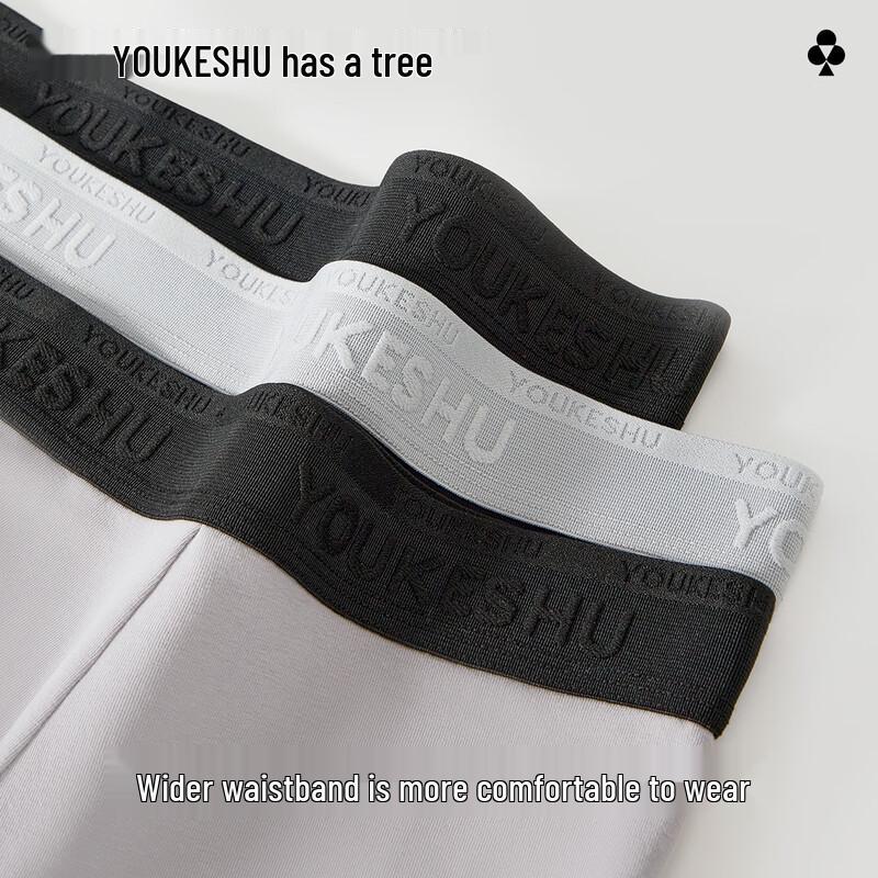 Youkeshu Men's Cotton Antibacterial Boxer Briefs