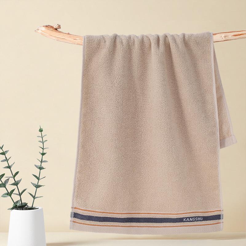 Gaoyang Dickes Reines Baumwoll-Weiches Wasserabsorbierendes Handtuch, Einfarbig, Erwachsenen-Waschlappen