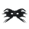 Feather Masquerade Masque for Women Gothic Half Face Masque for Venetian Cosplay