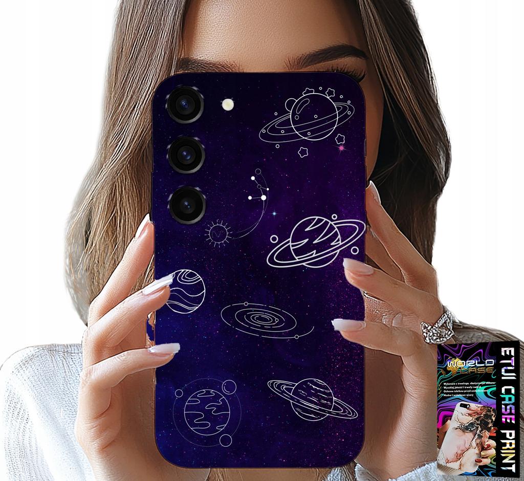 Etui Do Samsung Galaxy S23 - Kosmos Planety Gwiazdy Galaktyka Wzory