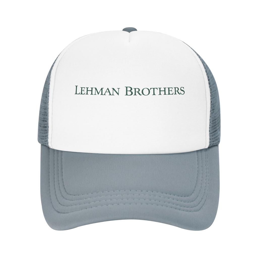 Lehman Brothers Baseball Cap  Outdoor Sports Breathable Trucker Hat Men Adult Streetwear Print Snapback Cap